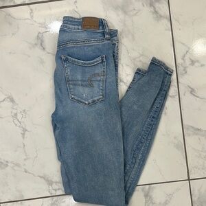 American Eagle Outfitters Light Blue Skinny Jeans